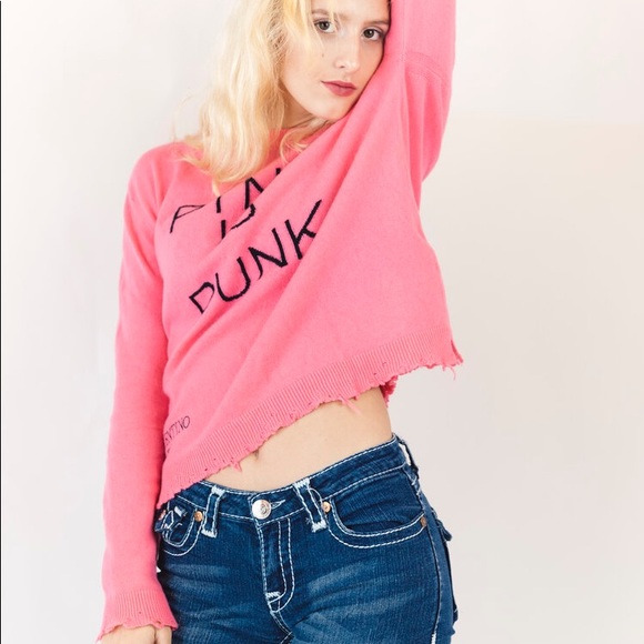 Valentino Pink Is Punk Sweater Size S - Picture 4 of 9